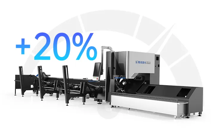 Скорость и эффективность станка лазерной резки круглых и профильных труб LX-K16X от компании LongxinLaser